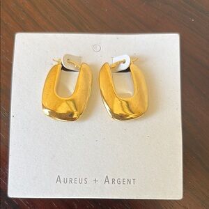 27. Aureus + Argent Gold plated Hoop Earrings